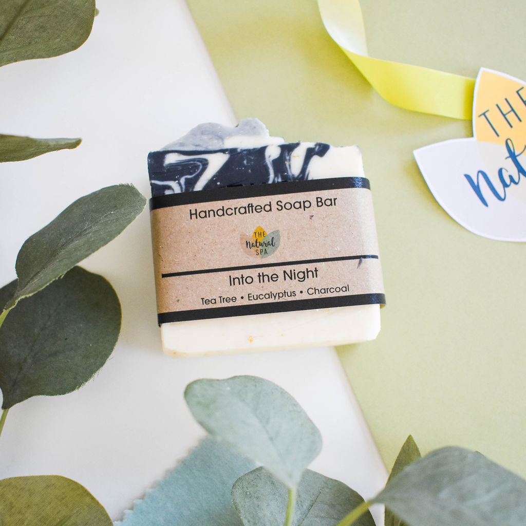 Into The Night Soap Tea Tree Eucalyptus Charcoal Soap Bar - Rosetta Creative Boutique